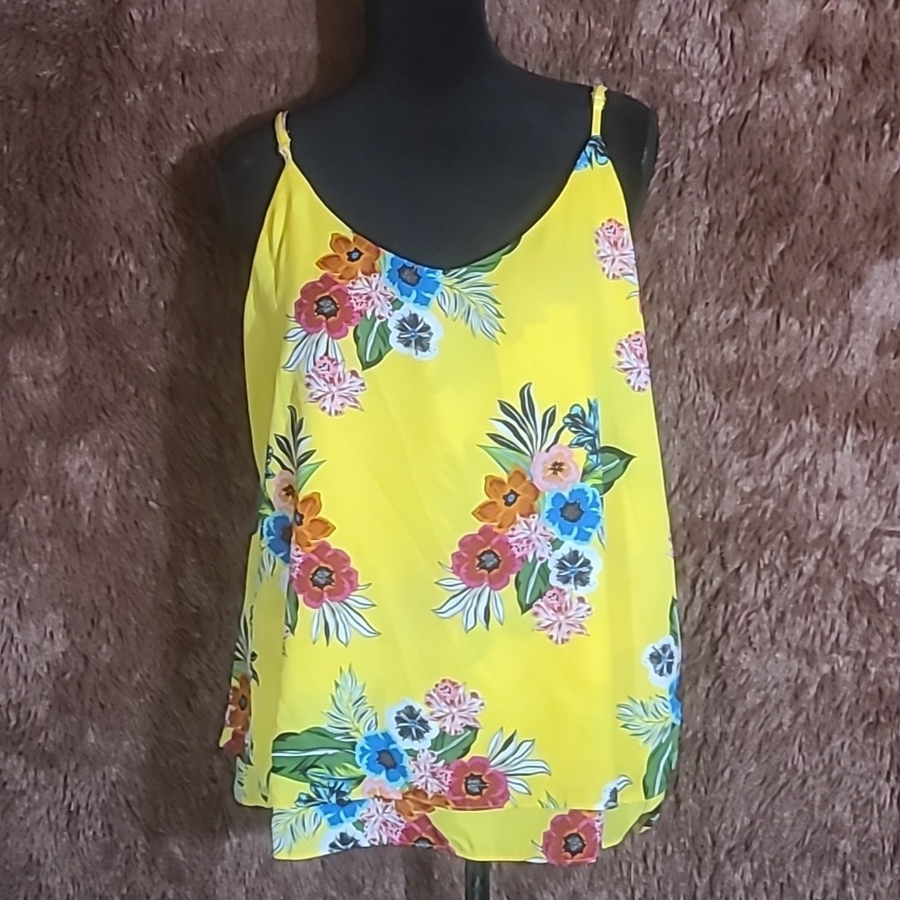 Zac & Rachel Floral Layered Tank Top